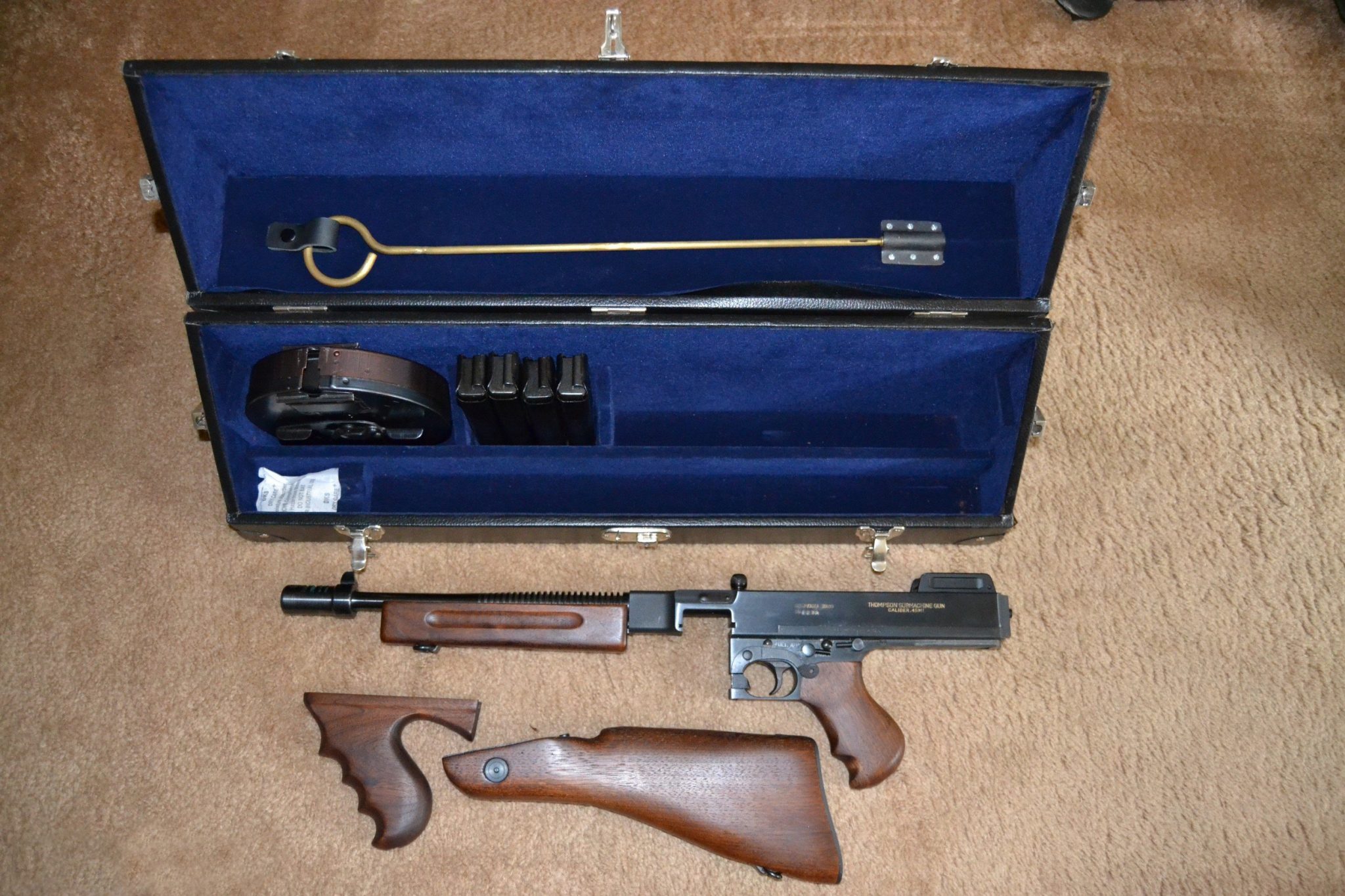 West Hurley 1928 Thompson Submachine Gun 45acp MACHINE GUNS USA